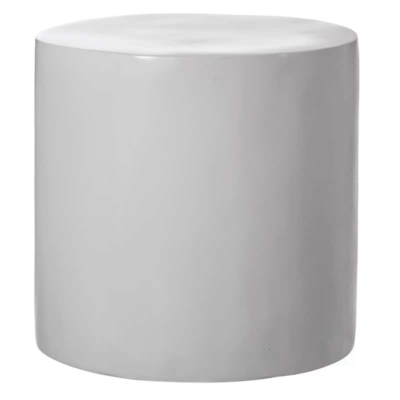 Fiberglass Pillar Column Stand -Photography Props - Stylish Cylinder Shape Versatile Pedestal, Living Room, or Dining Room Decor - White 16"