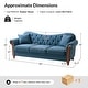 preview thumbnail 24 of 22, Mario Traditional 83"Wide Tufted Sofa With Solid Wood Legs and Pillows by HULALA HOME
