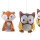 preview thumbnail 2 of 0, Bedtime Originals Friendly Forest Owl and Fox Musical Baby Crib Mobile