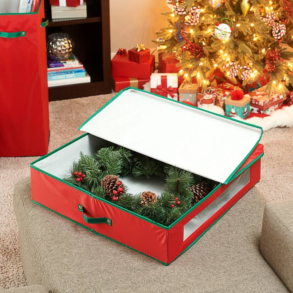 Household Essentials Christmas Wreath Storage Container