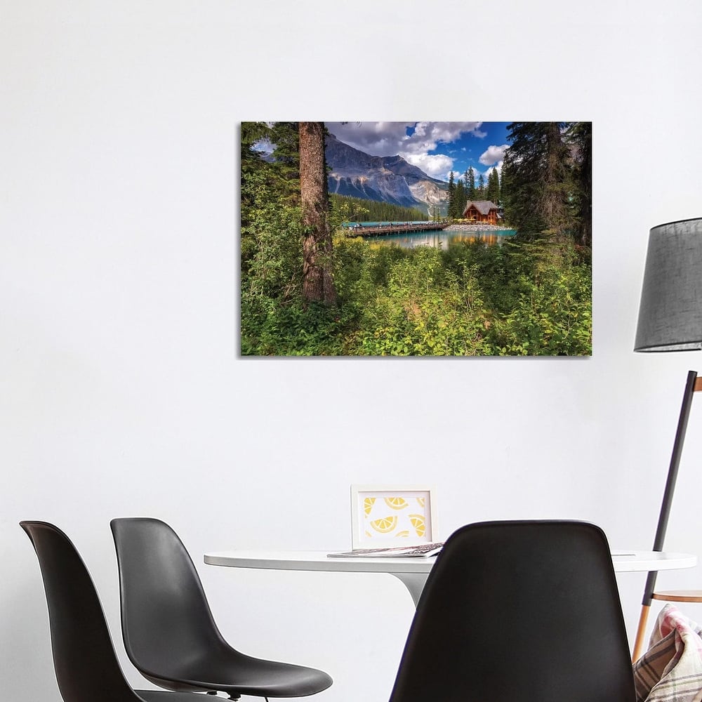 iCanvas "Cabin In The Woods" by Sergio Lanza Canvas Print