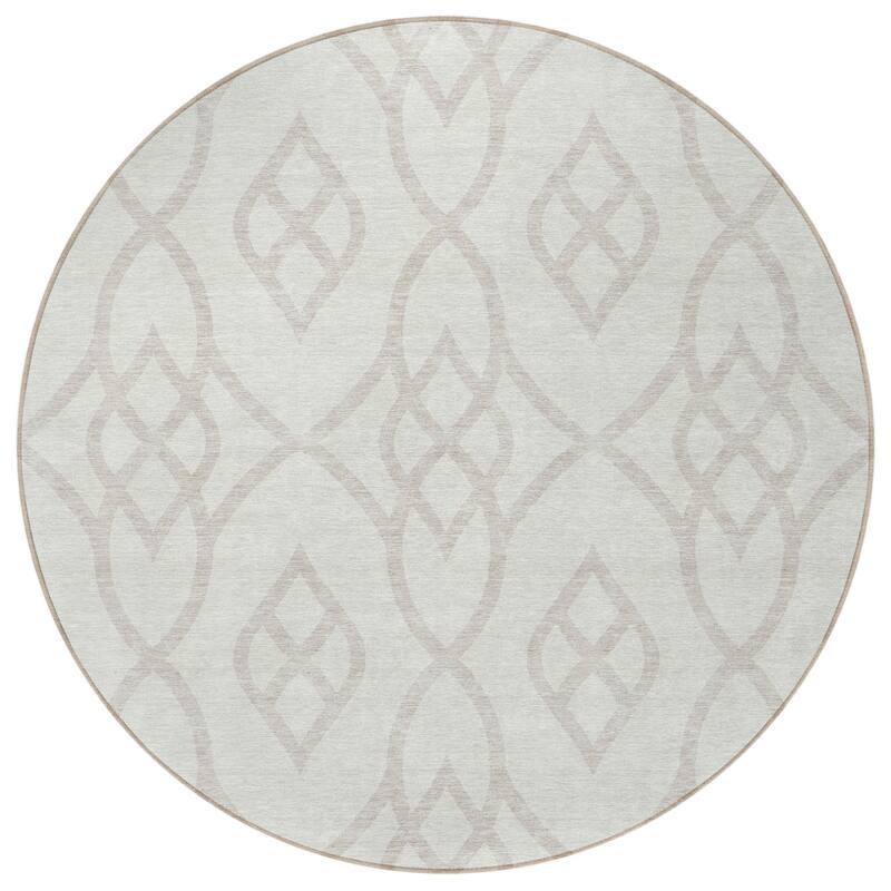 HomeRoots Trellis Transitional Rectangle Outdoor Rug
