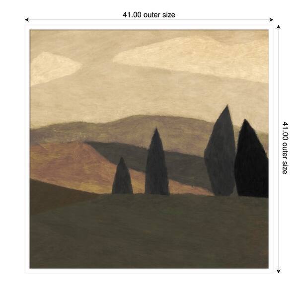 dimension image slide 7 of 18, Paysage 2 by Dan Hobday Wood Framed Wall Art Print