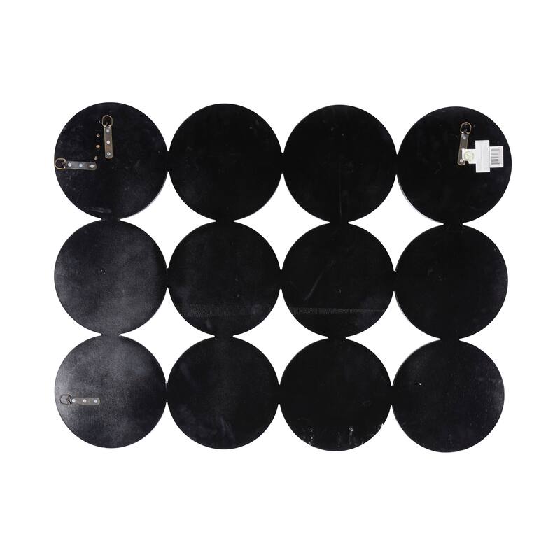 Silver Glass Glam Wall Mirror 29 x 39 x 2