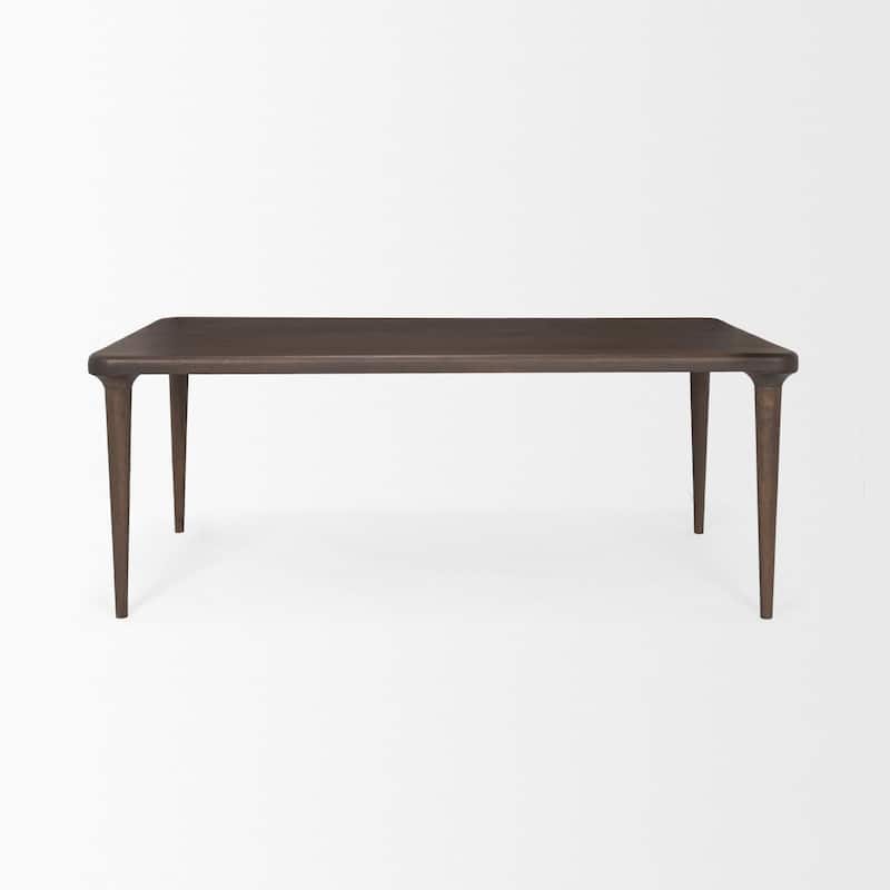 Suvan 72" Medium Brown Rectangular Solid Wood Table