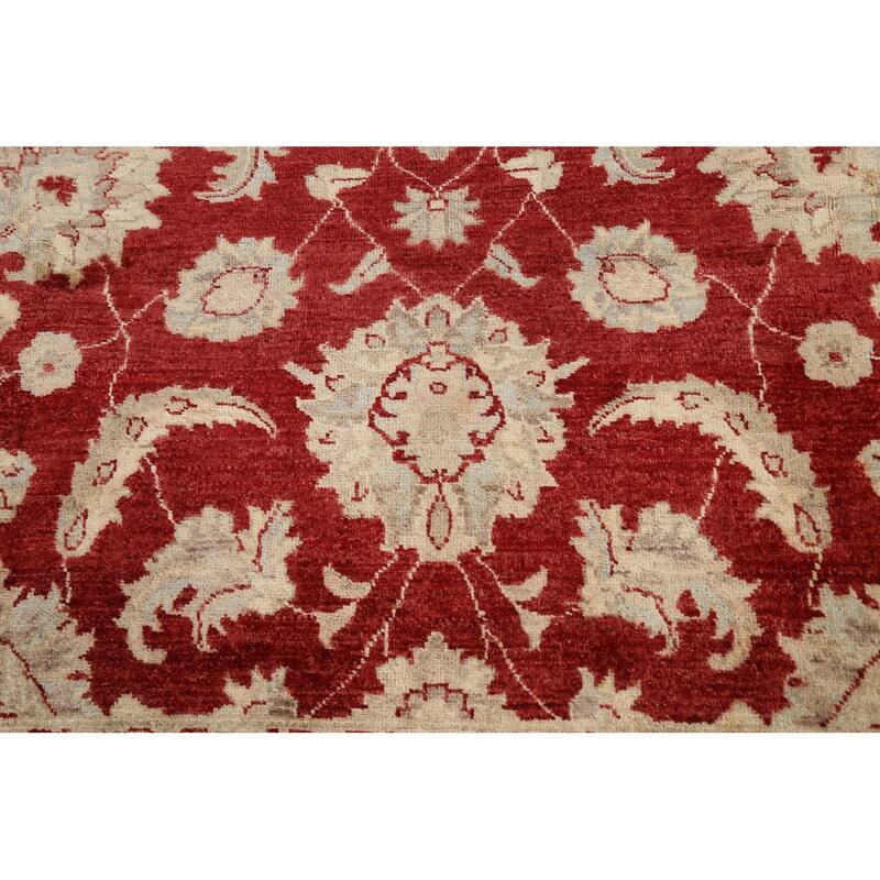 Traditional Floral Peshawar Oriental Wool Area Rug Hand-knotted Carpet - 8'0" x 9'10"