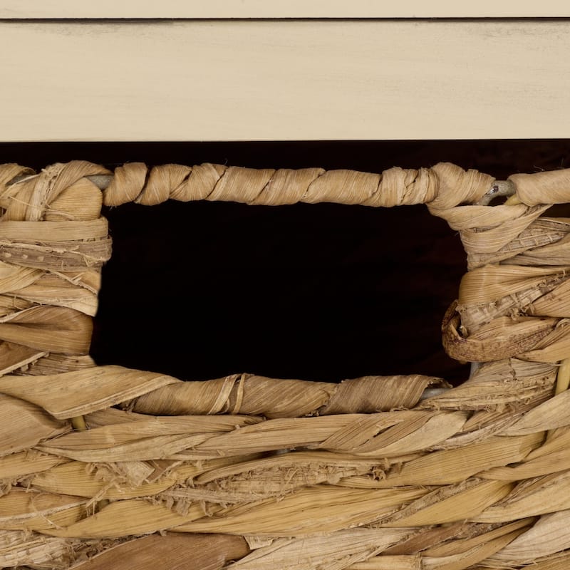 SAFAVIEH Helma Distressed Black Drawer Storage Side Table - 15" x 11.8" x 27.6" - 15"W x 12"D x 26"H