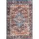 preview thumbnail 2 of 6, Nuloom Stefania SplashGuard Bold Medallion Machine Washable Area Rug
