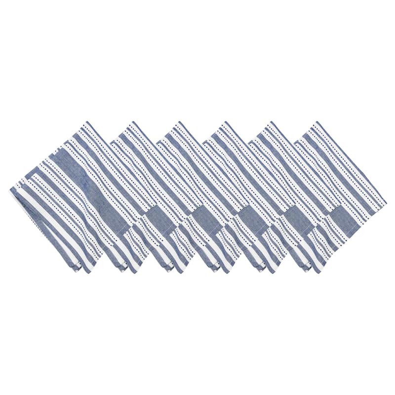 Warner Navy Napkin S/6