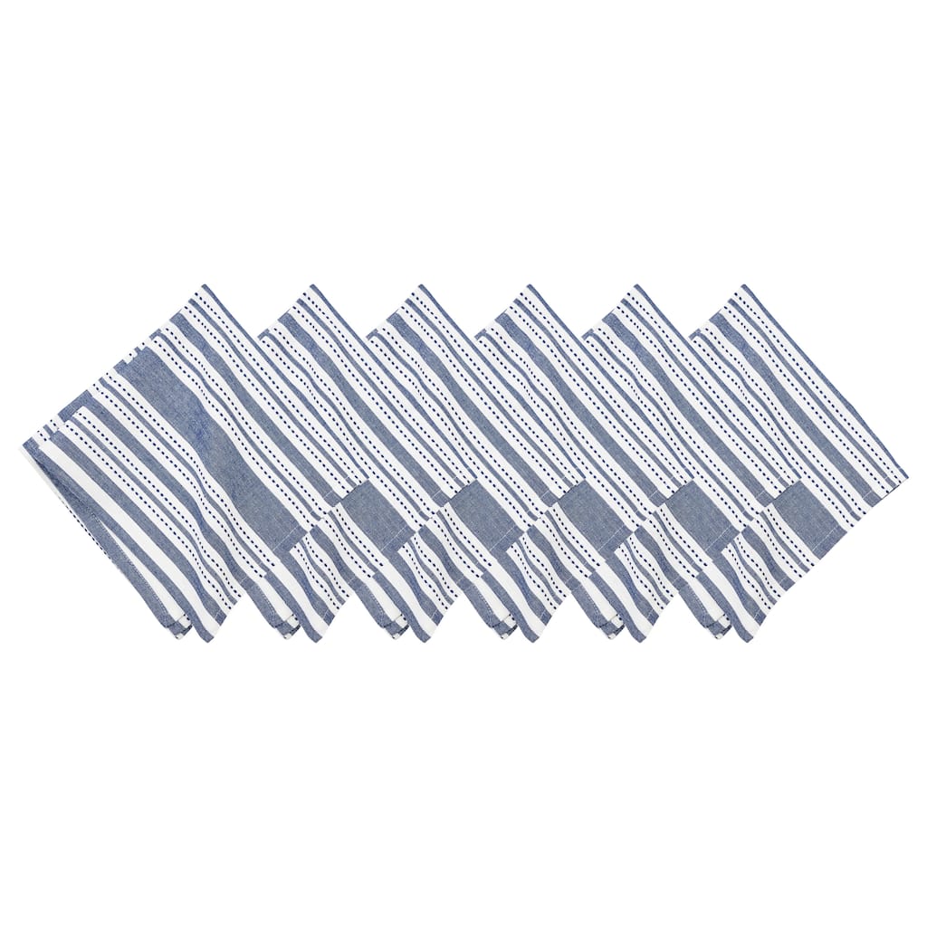 Warner Navy Napkin S/6