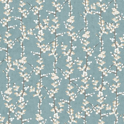 Galerie Wallcoverings Spring Blossom Sakura Floral Tree Stem Non-woven Matte Wallpaper Roll