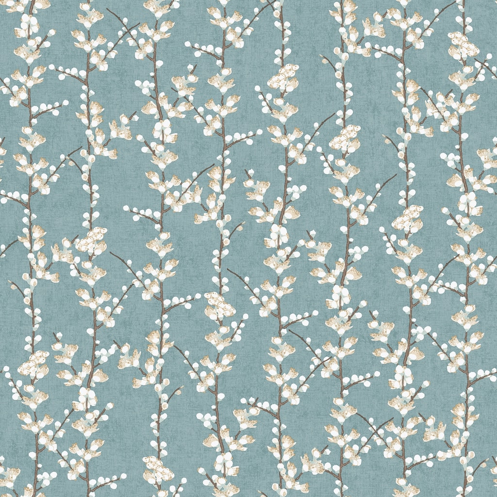Galerie Wallcoverings Spring Blossom Sakura Floral Tree Stem Non-woven Matte Wallpaper Roll