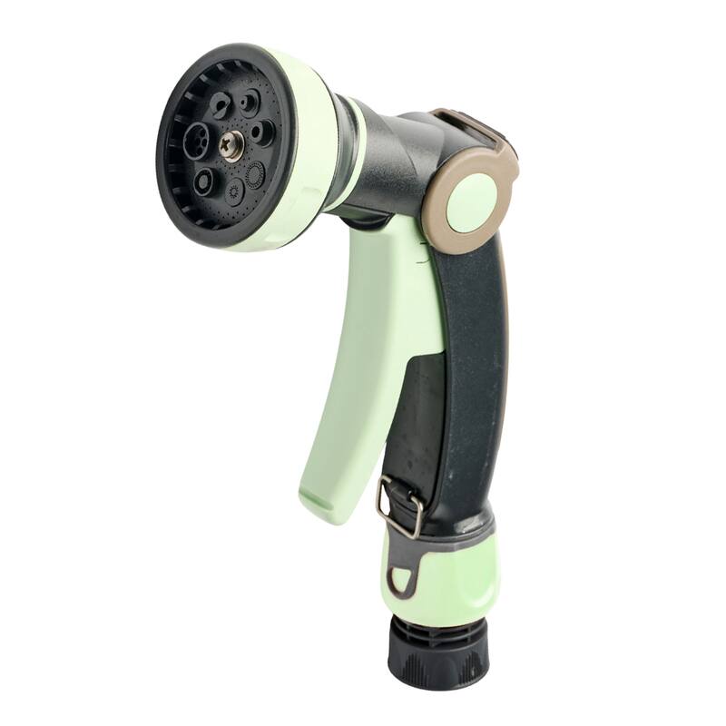 Kings County Tools Garden Hose Nozzle Sprayer with 8 Spray Patterns and Quick Connector (Mint/Black) - Mint and Black