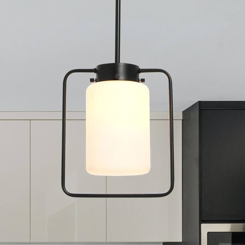 Robert Stevenson Lighting Ezra - Metal and Frosted Glass Ceiling Light