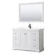 Option White, Black Trim, White Cultured Marble Top