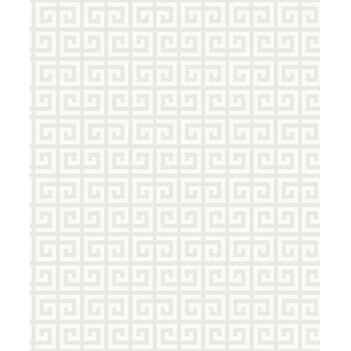 Seabrook Designs Major Greek Key Non-Woven Unpasted Wallpaper