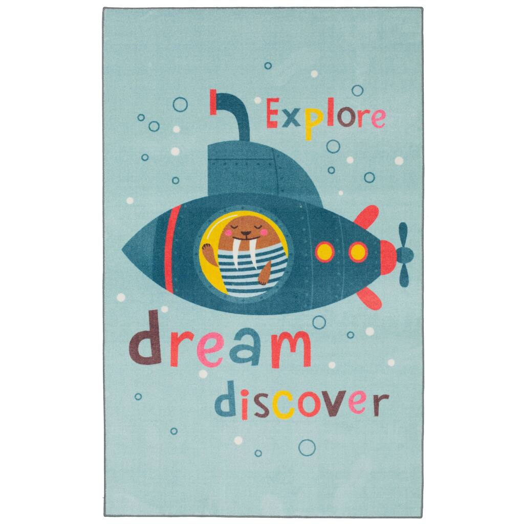 Mohawk Home Submarine Dream Cartoon Kids Area Rug
