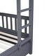 preview thumbnail 13 of 47, Rubber Wood 2 In 1 Full Over Full Bunk Bed with Twin Size Trundle,Convertible to 2 Full Size Beds