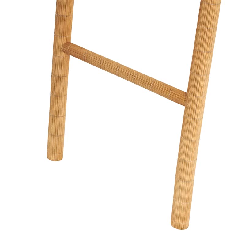 Wood Handmade 5 Rack Partition Ladder - Brown - Roche River Decor