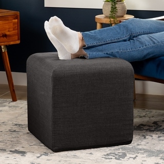 Jaxx Monroe Square Foam Ottoman with Stain Resistant Performance Fabric