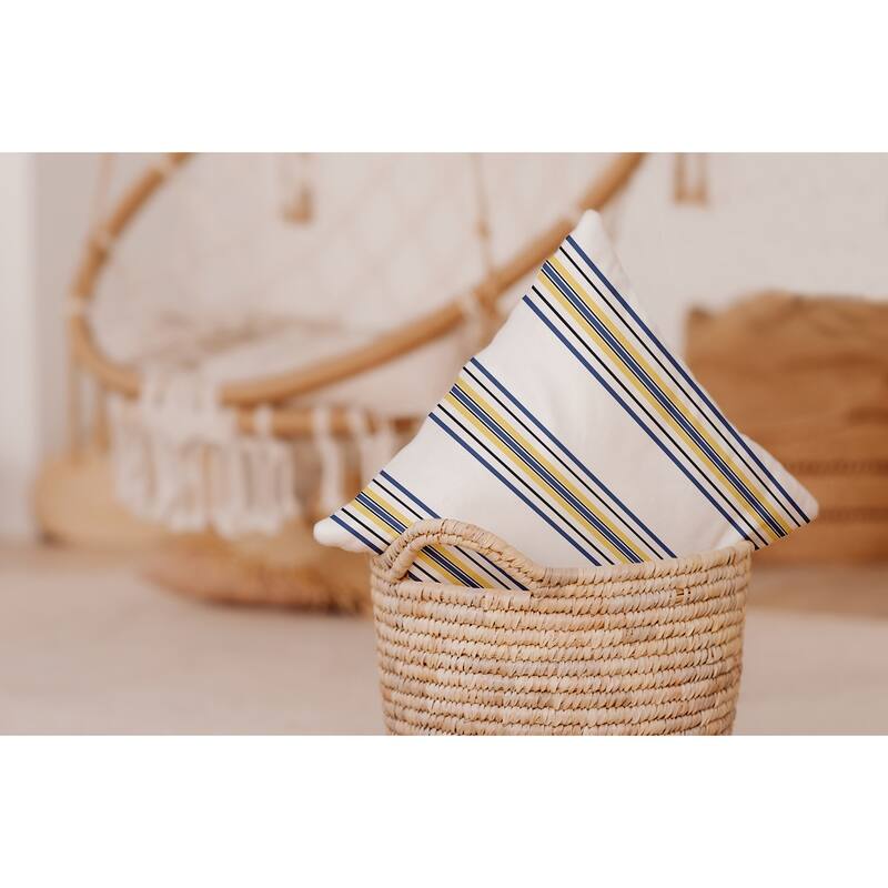 Smart Stripes Indoor/Outdoor Throw Pillow