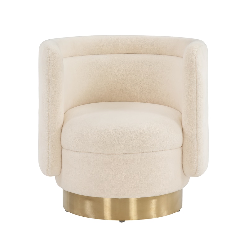 SAFAVIEH Couture Aneeta Swivel Accent Chair - 29.7" W x 27.2" L x 29.7" H - 30Wx27Dx30H
