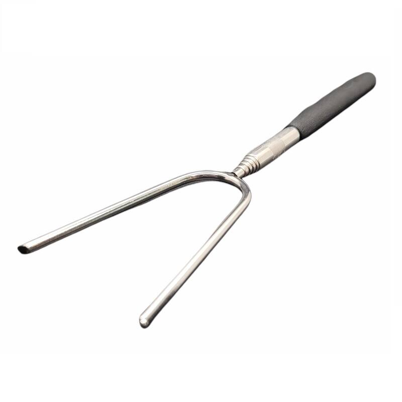 Telescoping Barbecue Fork, Camp Fire Roasting Stick, Extends from 10" to 33" Long, Great for BBQ Hot Dogs, Smores