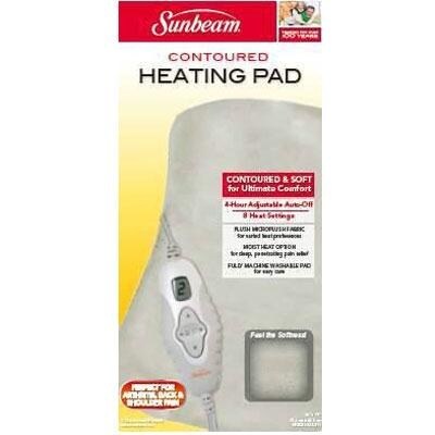 Jarden 000828-511-002 Sunbeam Dual-Sided Microplush Body Shaped Heating Pad