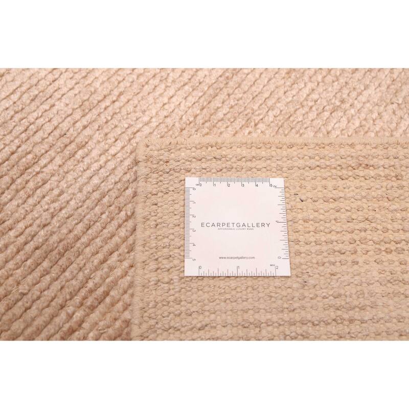 ECARPETGALLERY Hand-knotted Loreto Beige Silk Rug - 5'3 x 7'5