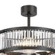 preview thumbnail 41 of 79, 20"/28" Modern 3/5/7-Blade Caged Crystal Ceiling Fan with Light Kit and Remote