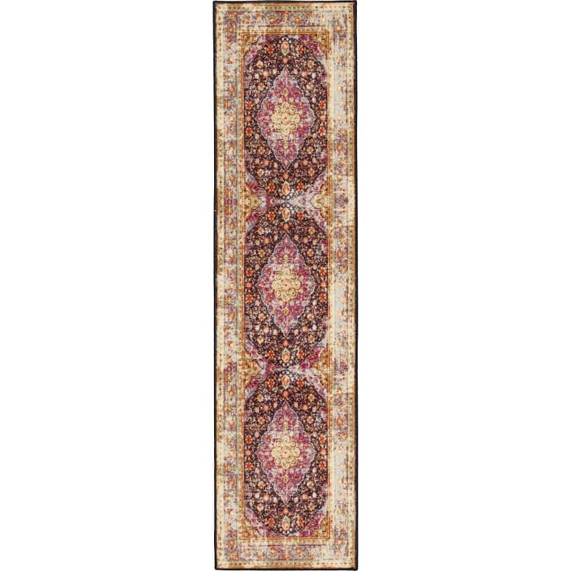Mohawk Home Caspar Traditional Floral Medallion Area Rug