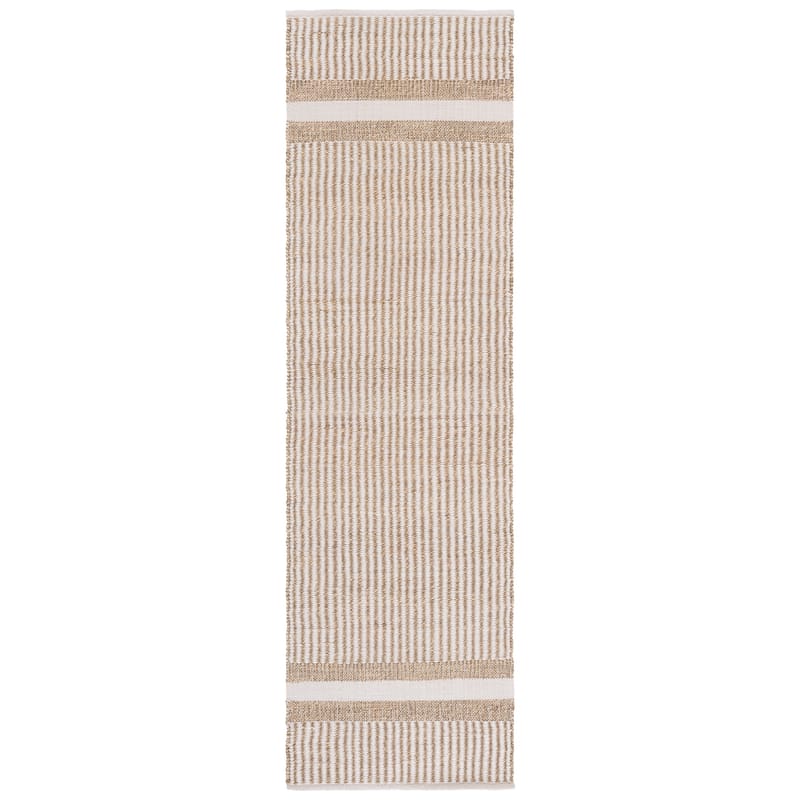 SAFAVIEH Handmade Natural Fiber Fevzije Farmhouse Seagrass Rug - 2'3" x 8' Runner - Natural/Ivory - 2'3" x 8' Runner