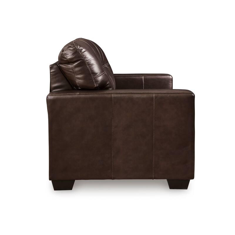 Roundhill Furniture Holmes Leather Upholstered Loveseat