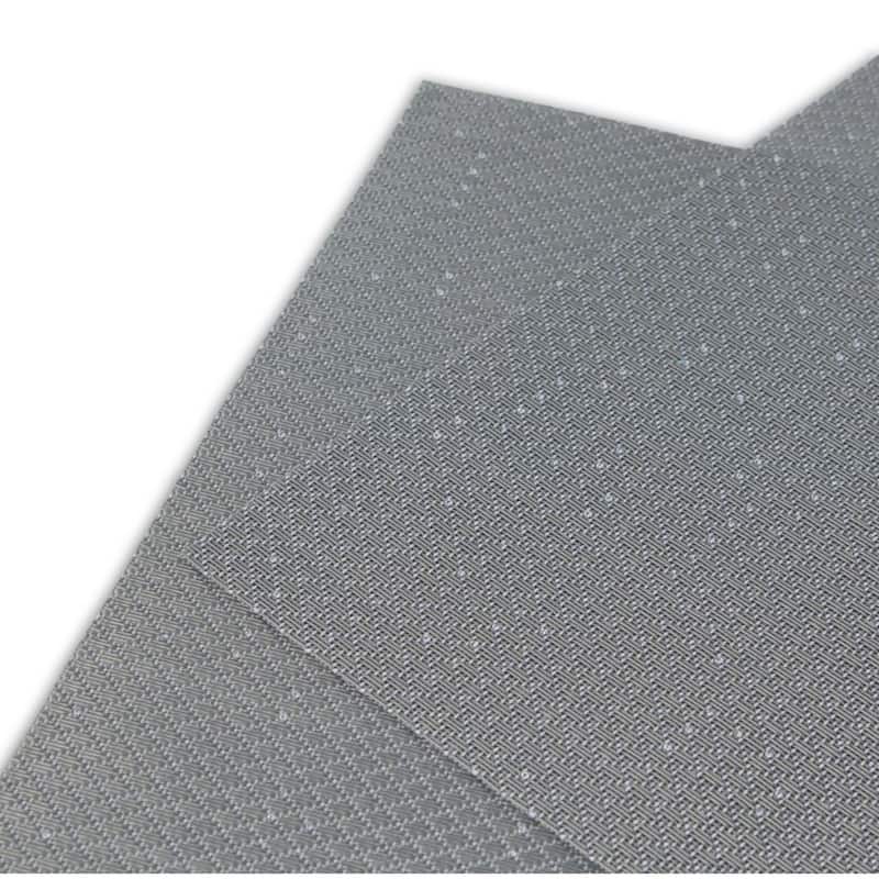 Dainty Home Sparkles Vinyl Reversible Rectangular Placemat Set Of 6 - 12" x 18"