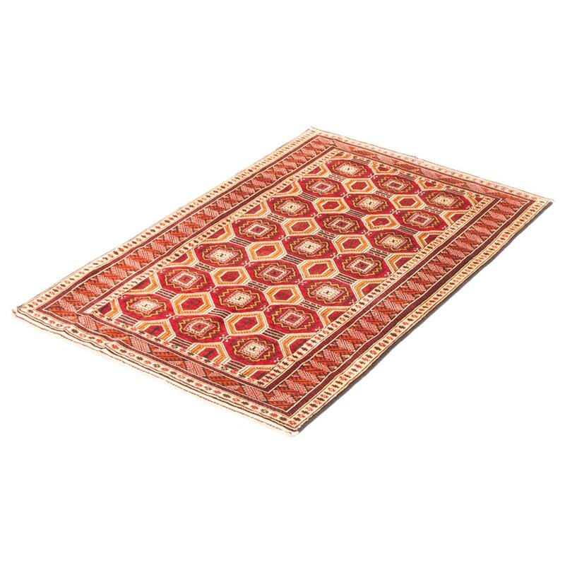 Teimani Red Rug 3'2" x 4'10" - 3'2 x 4'10