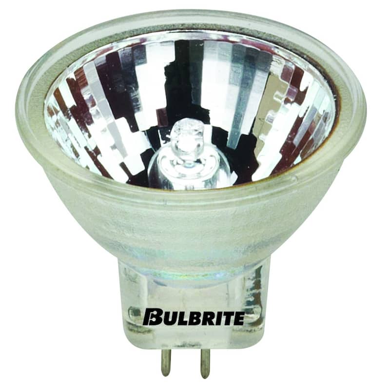 Bulbrite Pack of (8) 12V Dimmable MR16 Lensed Flood Halogen Light Bulbs with Bi-Pin (GU5.3) Base