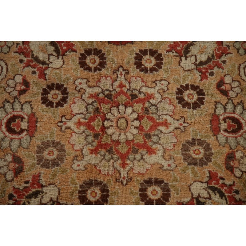 Pre-1900 Antique Tabriz Haj Jalili Persian Rug Handmade Wool Carpet - 14'5" x 17'2"