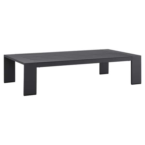 Tahoe Outdoor Patio Powder-Coated Aluminum Coffee Table - On Sale - Bed ...