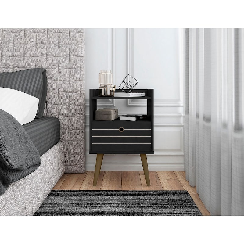 Manhattan Comfort Bogart Mid-Century Modern Nightstand