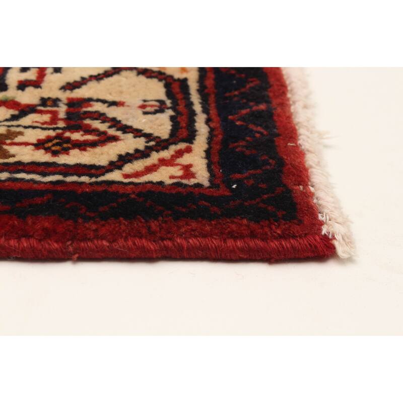 ECARPETGALLERY Hand-knotted Andelz Red Wool Rug - 3'7 x 5'2