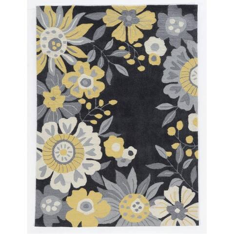 Trinity Wildflower Grey/Yellow - 8' x10'