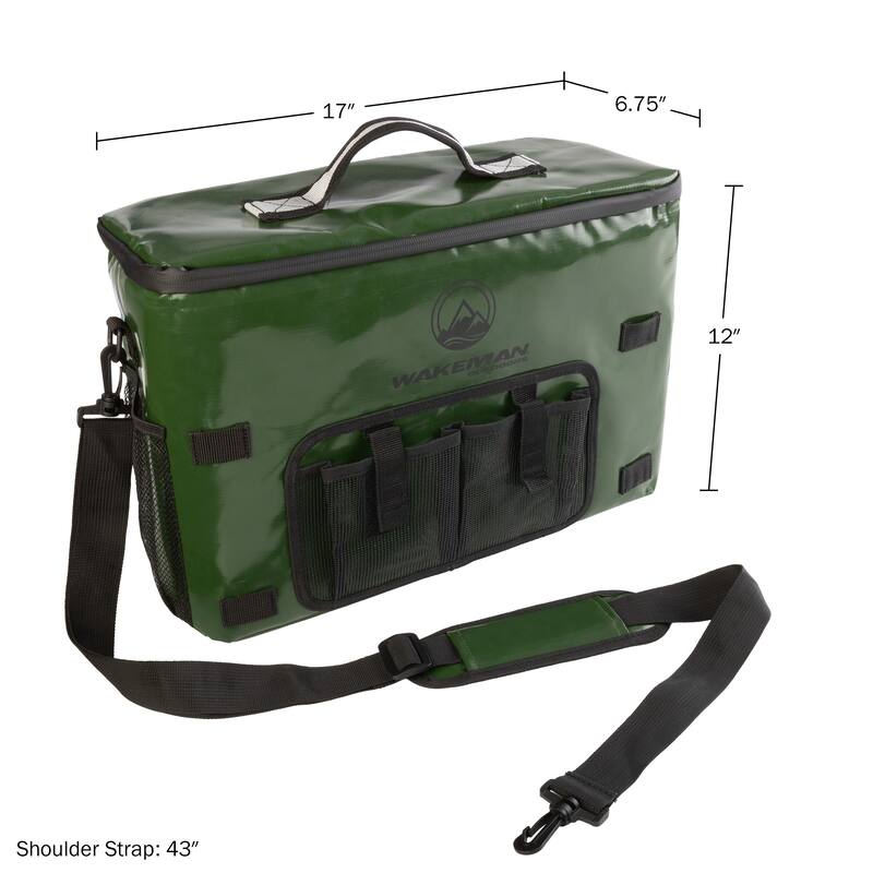 Kayak Cooler - 18L Seat Back Fishing Cooler - Water-Resistant Insulated Bag - 8-12 Hour Cooling Time by Wakeman Outdoors