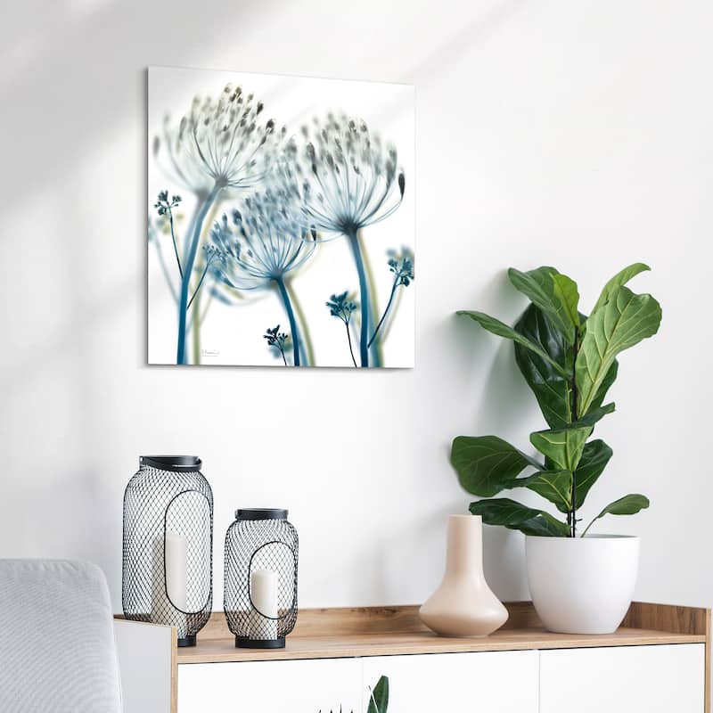 "Unfocused Beauty 2" Frameless Free Floating Tempered Glass Panel Graphic Wall Art