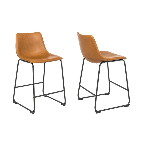 Vintage leather bar stools clearance with backs