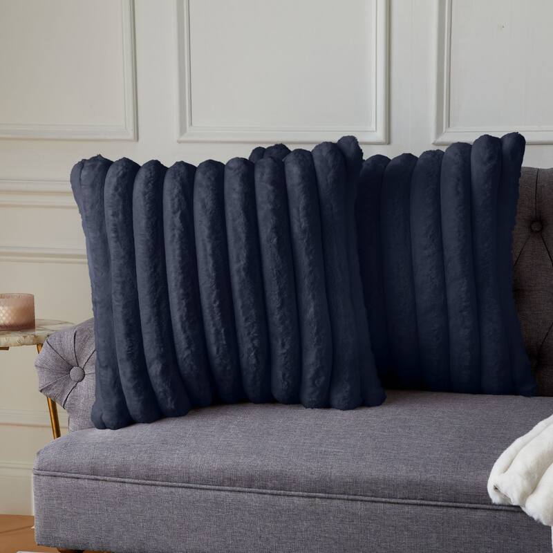 Sorra Home Indoor Knife Edge Pillow Set of 2