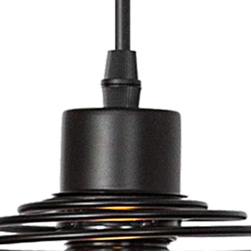 3-Light Metal Cluster Pendant in Classic Black Finish - W15.67"*D15.67"*H21.26"