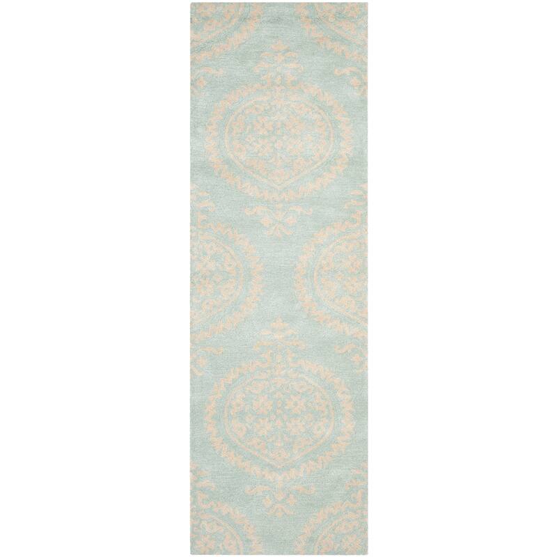 SAFAVIEH Handmade Soho Deandra Damask N.Z. Wool/ Viscose Rug