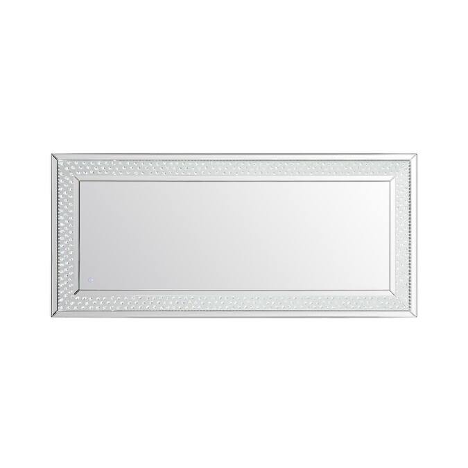 River LED Crystal Mirror - Clear