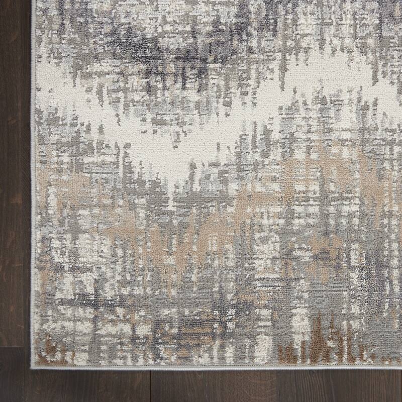 Buga Modern Non Skid Stain Resistant Low Pile Area Rug By HomeRoots