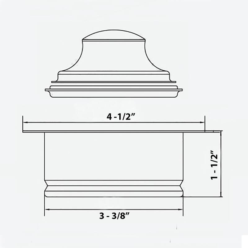 Ruvati Garbage Disposal Flange for Kitchen Sinks - Copper Tone Stainless Steel